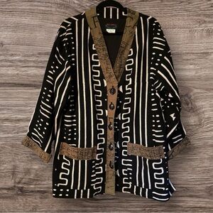Vintage AS-HRO Men’s Tribal Print Jacket - Made in India - Like New!! Size Large